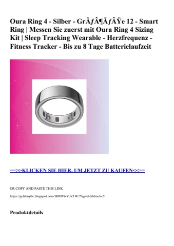 6675 oura ring 4 - silber - grãƒâ¶ãƒâÿe 12 - smart ring   messen sie zuerst mit oura ring 4 sizing kit