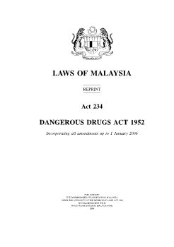 Act-234-Dangerous-Drugs-Act-1952