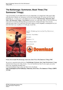 The Battlemage: Summoner, Book Three (The Summoner Trilogy)Taran Matharu