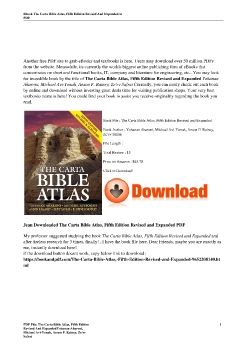 The Carta Bible Atlas, Fifth Edition Revised and ExpandedYohanan Aharoni, Michael Avi-Yonah, Anson F. Rainey, Ze'ev Safrai