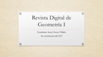 Revista Digital de Geometría I