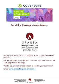 COVERSURE CONFERENCE 2020 SPARTA PRODUCT FLYERS