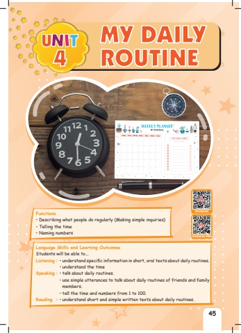 5.Sınıf 4.Ünite – MY DAILY ROUTINE (PASİFİK)