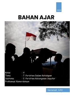 Bahan Ajar Elektronik SD Kelas 5 Tema 7 Subtema 2 Pembelajaran 5