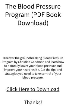 PDF Book Download - The Blood Pressure Program by Christian Goodman (Free Preview Available)???