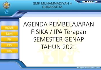 AGENDA PEMBELAJARAN FISIKA