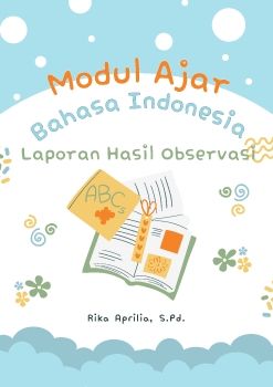 Biru Oranye Kreatif Doodle Cover Modul Ajar Dokumen A4