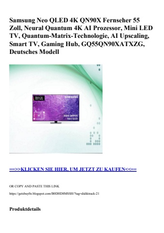 5224 samsung neo qled 4k qn90x fernseher 55 zoll  neural quantum 4k ai prozessor  mini led tv  quantum-m