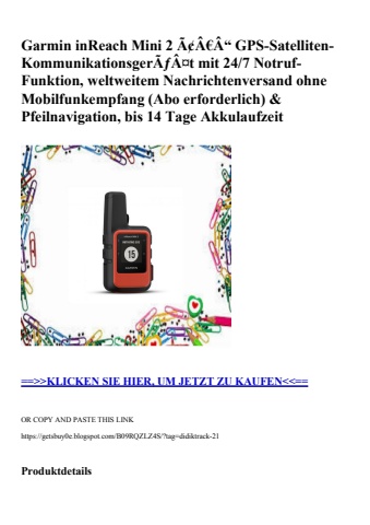 7906 garmin inreach mini 2 ã¢â€â“ gps-satelliten-kommunikationsgerãƒâ¤t mit 24 7 notruf-funktion  weltwe