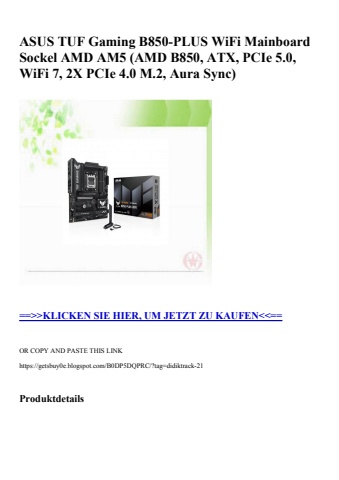 3222 asus tuf gaming b850-plus wifi mainboard sockel amd am5  amd b850  atx  pcie 5