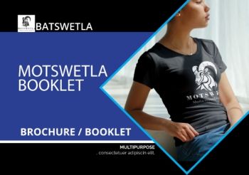 Motswetla _ Fashion  _ Brochure - Booklet