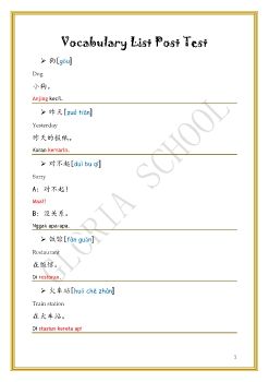 Materi Vocab Post test