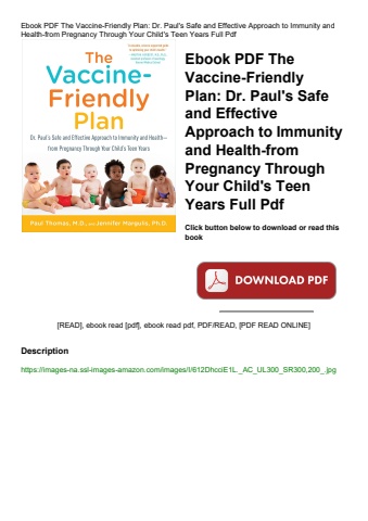 ebook pdf  the vaccine-friendly plan dr
