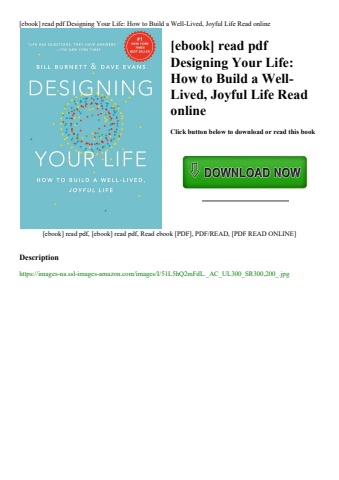 [ebook] read pdf designing your life how to build a well-lived  joyful life read online