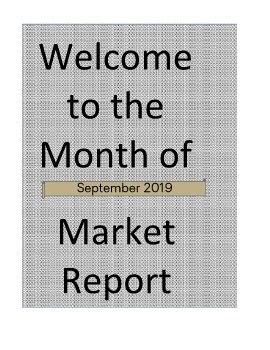 Market Watch Treb September 2019