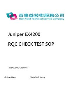 EX4200  B0B2 CHECK SOP