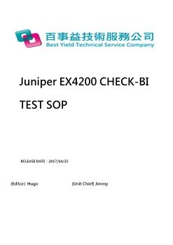 EX4200  B0B2 CHECK SOP