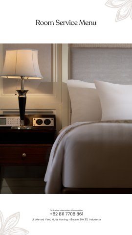 In Room Dining Menu