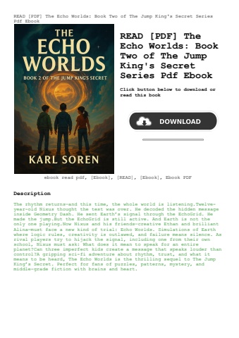 read [pdf] the echo worlds book two of the jump king's secret series pdf ebook