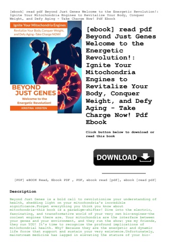 [ebook] read pdf beyond just genes welcome to the energetic revolution! ignite your mitochondria eng
