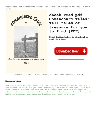 ebook read pdf comanchero tales tall tales of treasure for you to find [pdf]