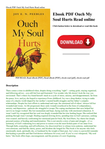 ebook pdf  ouch my soul hurts read online