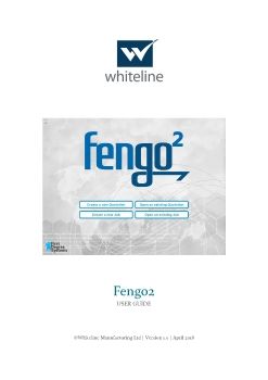 Fengo2 User Guide 2018