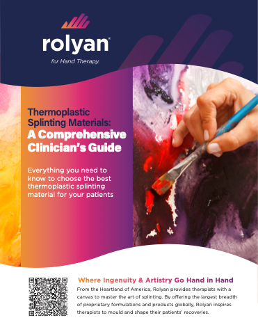 Rolyan Thermoplastic Splinting Clinicians Guide UK