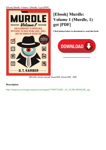 [ebook] murdle volume 1 (murdle  1) get [pdf]