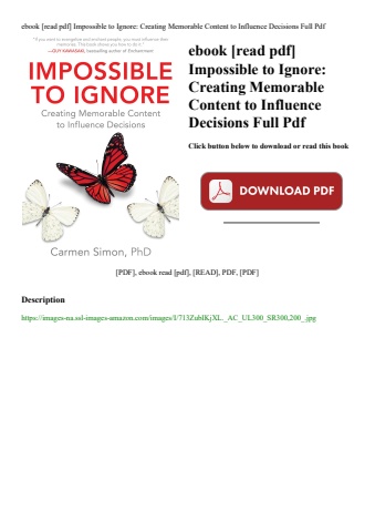ebook [read pdf] impossible to ignore creating memorable content to influence decisions full pdf