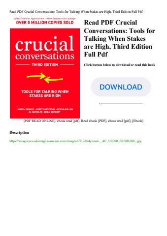 read pdf crucial conversations tools for talking when stakes are high  third edition full pdf