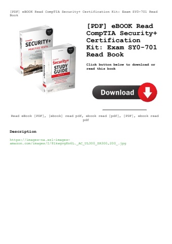 [pdf] ebook read comptia security+ certification kit exam sy0-701 read book