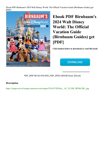 ebook pdf  birnbaum's 2024 walt disney world the official vacation guide (birnbaum guides) get [pdf]