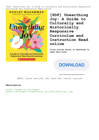 [pdf] unearthing joy a guide to culturally and historically responsive curriculum and instruction re