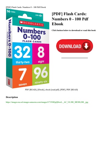 [pdf] flash cards numbers 0 - 100 pdf ebook