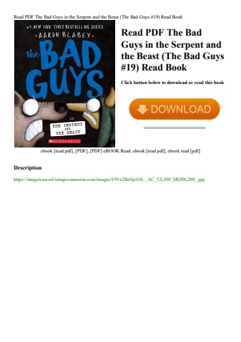 read pdf the bad guys in the serpent and the beast (the bad guys #19) read book