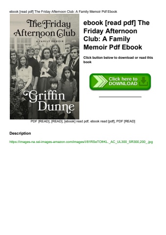 ebook [read pdf] the friday afternoon club a family memoir pdf ebook