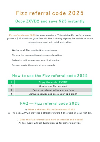 Fizz referral code 2025