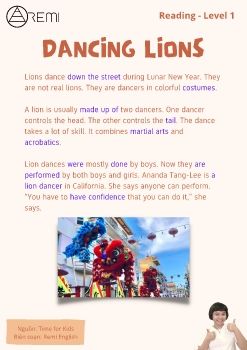 Dancing lions