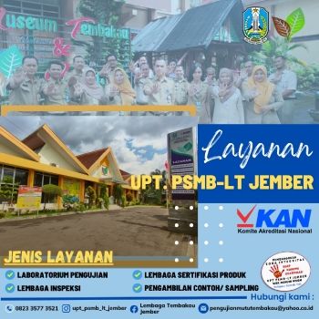 LAYANAN UPT. PSMB - LT JEMBER PEMPROV JATIM