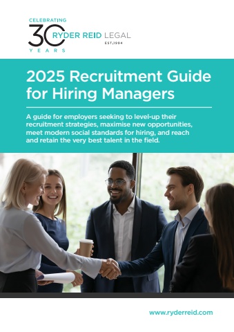 Ryder Reid Legal Recruitment Guide for Hiring Managers 2025