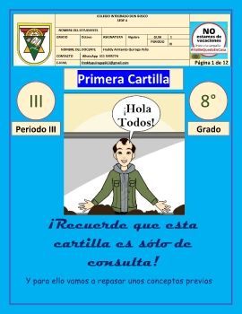 1. Primera Cartilla tercer período 8°