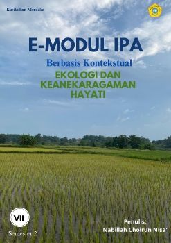 Biru Ilustrasi Modul Pembelajaran Sampul Buku