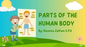 Green Illustration Parts of the Human Body Child Presentation