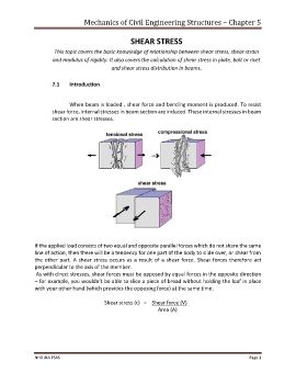 Mechanics of Structures – Chapter 1