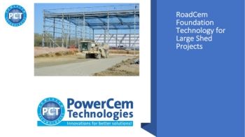 PowerCem for large shed projects