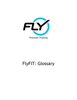 FlyFIT Glossary