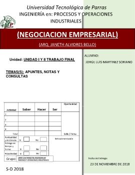 TRABAJO FINAL NEGOCIACION