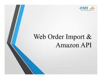 Microsoft PowerPoint - Web order Import 