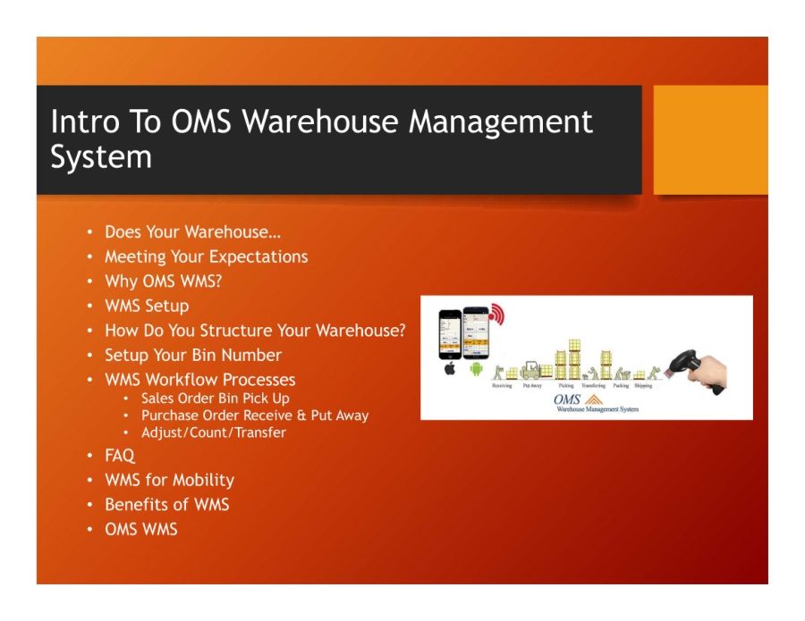 OMS WMS Task Management